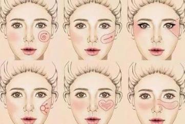 腮红怎么打，5种脸型腮红的画法图解(包括方脸哦)
