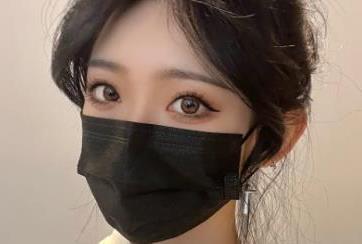 戴什么颜色口罩显白，橘黄色/黑色/褐色/肉粉色(有对比图)